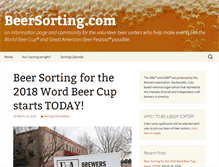 Tablet Screenshot of beersorting.com